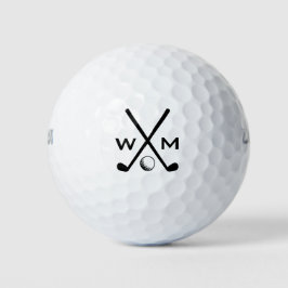 Creëer Uw eigen monogram Initialen Gepersonaliseer Golfballen