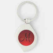 Creëer Uw eigen monogram Naam op maat Sleutelhanger (Voorkant)