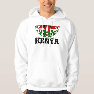 Creëer uw eigen mooie kleurrijke Kenia harten Hoodie