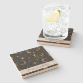 Creëer Uw eigen Moons & Planets Celestial Stenen Onderzetter (Zijkant)