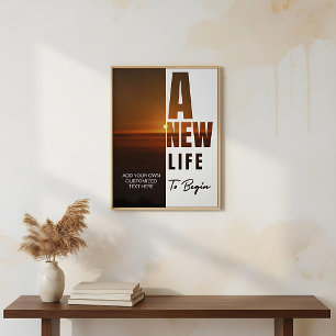 Creëer uw eigen motivatie aangepaste tekst perfect poster