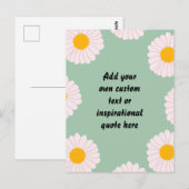 Creëer uw eigen Motivatie Citaat van de Stappelblo Briefkaart (Voorkant / Achterkant)