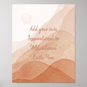 Creëer Uw eigen Motivatie Inspirerend aangepaste  Poster