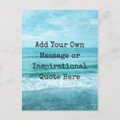 Creëer Uw eigen Motivatie Inspirerend prijsopgave Briefkaart (Voorkant)