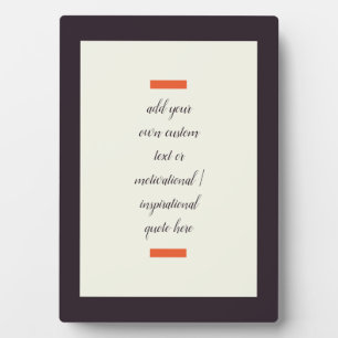 Creëer Uw eigen Motivatie/Inspirerend prijsopgave Fotoplaat