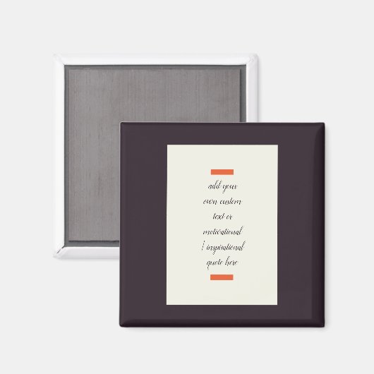 Creëer Uw eigen Motivatie/Inspirerend prijsopgave Magneet (Voorkant / Achterkant)