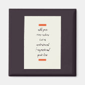 Creëer Uw eigen Motivatie/Inspirerend prijsopgave Magneet (Voorkant)