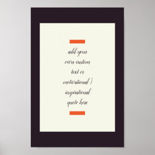 Creëer Uw eigen Motivatie/Inspirerend prijsopgave Poster