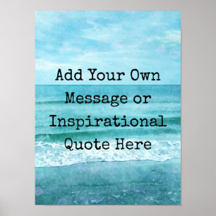Creëer Uw eigen Motivatie Inspirerend prijsopgave Poster
