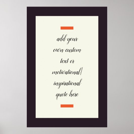 Creëer Uw eigen Motivatie/Inspirerend prijsopgave Poster (Voorkant)