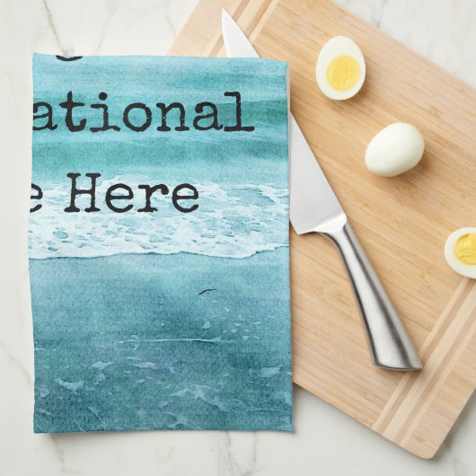 Creëer Uw eigen Motivatie Inspirerend prijsopgave Theedoek (Quarter Fold)