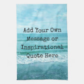 Creëer Uw eigen Motivatie Inspirerend prijsopgave Theedoek (Verticaal)