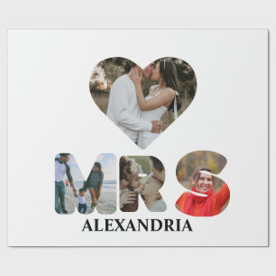 Creëer uw eigen Mr. en Mrs. Foto Matching koppels Cadeaupapier
