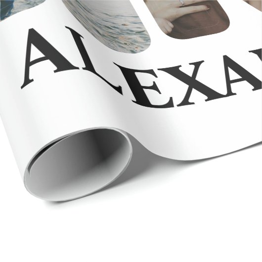 Creëer uw eigen Mr. en Mrs. Foto Matching koppels Cadeaupapier (Rol Hoek)