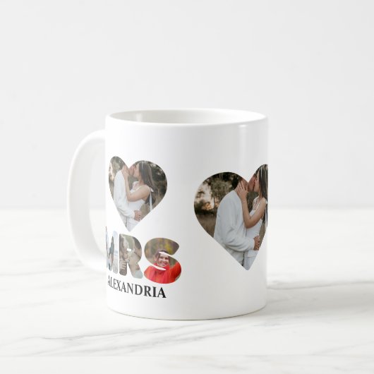 Creëer uw eigen Mr. en Mrs. Foto Matching koppels Koffiemok (Voorkant links)