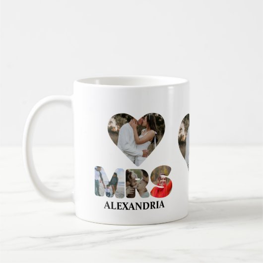 Creëer uw eigen Mr. en Mrs. Foto Matching koppels Koffiemok (Links)