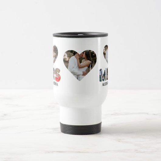 Creëer uw eigen Mr. en Mrs. Foto Matching koppels Reisbeker (Center)