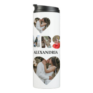 Creëer uw eigen Mr. en Mrs. Foto Matching koppels Thermosbeker