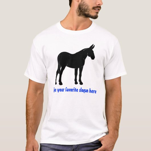 Creëer uw eigen muilezel ontwerp t-shirt (Voorkant)