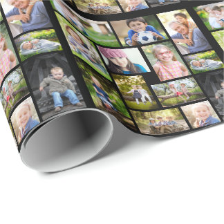 Creëer Uw eigen multi-fotocollage Cadeaupapier