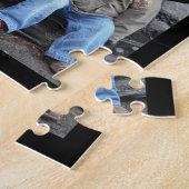 Creëer Uw eigen multi-fotocollage zwart Legpuzzel (Zijkant)