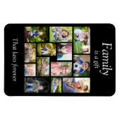 Creëer Uw eigen Multi Photo Collage Black White Magneet (Horizontaal)