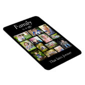 Creëer Uw eigen Multi Photo Collage Black White Magneet (Rechterzijde)