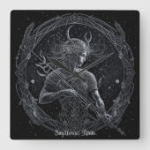 Creëer Uw eigen mystieke Astrologie Boogschutter Vierkante Klok (Voorkant)