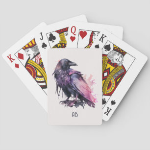 Creëer Uw eigen mystieke Black Raven Pokerkaarten