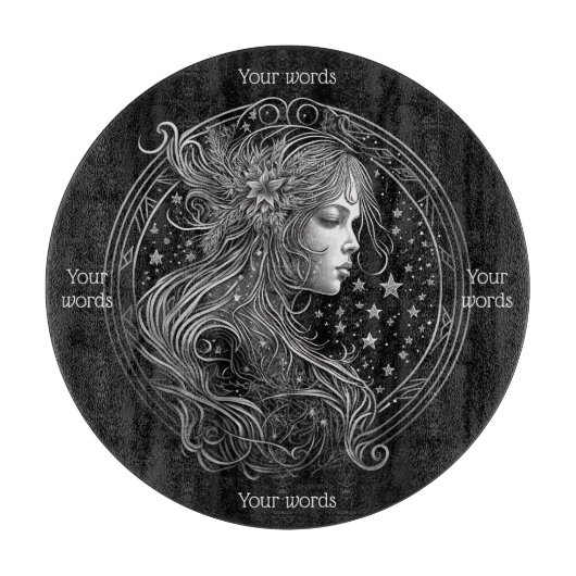 Creëer Uw eigen mystieke Maagd Glas Altaar Board Snijplank (Voorkant)