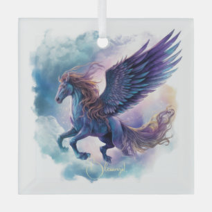 Creëer Uw eigen mythische Pegasus Glas Ornament