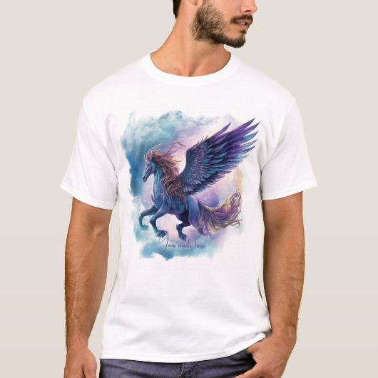 Creëer Uw eigen mythische Pegasus T-shirt (Voorkant)