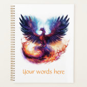 Creëer Uw eigen Mythische Phoenix Firebird Planner (Voorkant)
