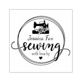 Creëer uw eigen naaien 	rubberstempel (Afrduk)