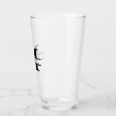 Creëer Uw eigen naam Monogram Beer Glas (Links)