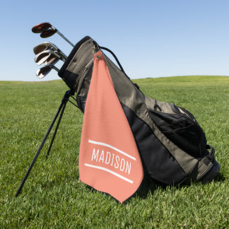 Creëer Uw eigen naam op maat Golfhanddoek