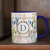 Creëer uw eigen Naam Patroon met monogram Mok