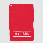 Creëer Uw eigen naam Persoonlijk Golf Golfhanddoek (Voorkant)