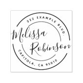 Creëer Uw eigen naam van het Manuscript van het Ad Zelfinktende Stempel (Design)