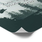 Creëer Uw eigen Natuur Landschap Custom Quote Poster (Hoek)