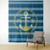 Creëer Uw eigen Nautical Anchor Heart Kastal Logo Wandkleed (In situ)