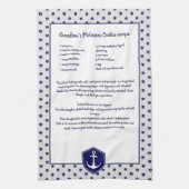 Creëer uw eigen Nautical Anchor Recipbe-keepomwill Theedoek (Verticaal)