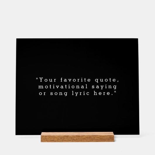 Creëer Uw eigen offerte Acryl Bord (Voorkant)