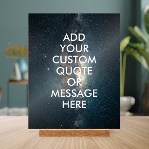Creëer uw eigen offerte acryl bord