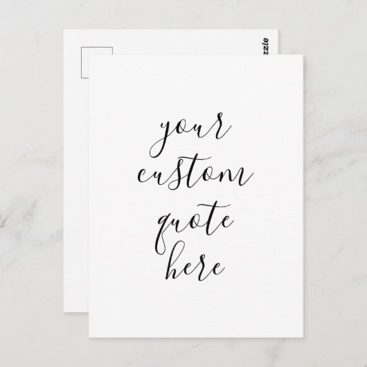 Creëer Uw eigen offerte Briefkaart (Voorkant / Achterkant)