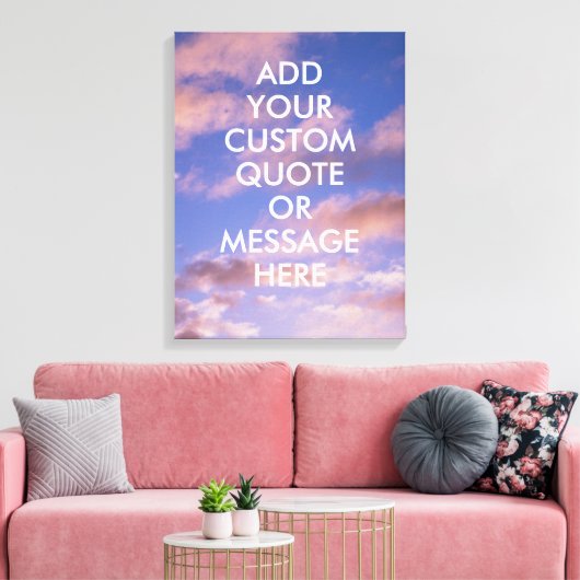 Creëer Uw eigen offerte Canvas Afdruk (Insitu (Woonkamer))