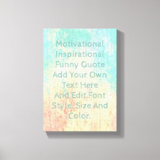 Creëer uw eigen offerte canvas afdruk (Voorkant)