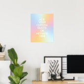 Creëer Uw eigen offerte-esthetische gradiënt Poster (Thuiskantoor)