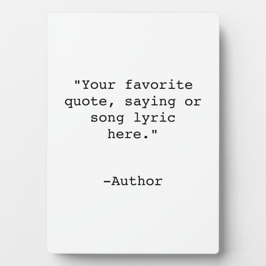 Creëer Uw eigen offerte Fotoplaat (voorkant)