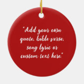 Creëer Uw eigen offerte Keramisch Ornament (Achterkant)